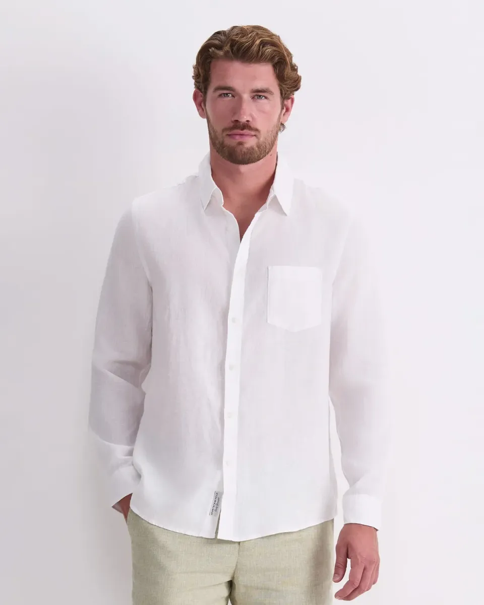 Sportscraft chemise lin manches longues homme