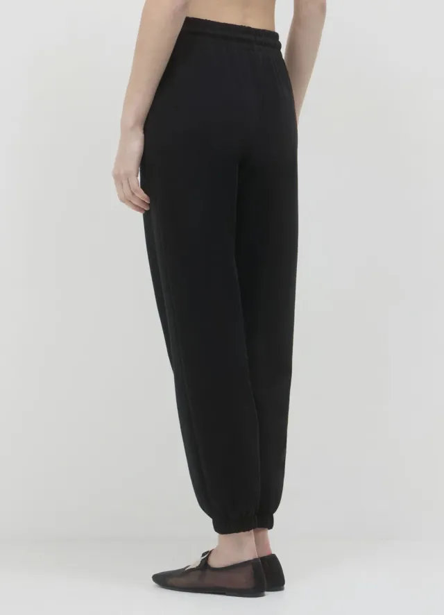 Calliope jogging femme coton lourd poches coupe droite