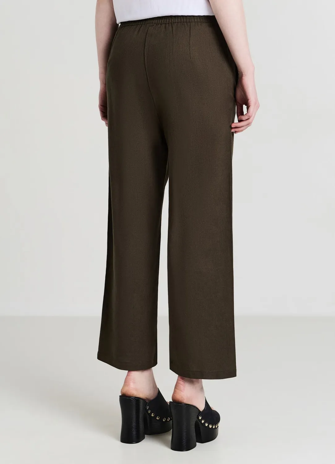 Calliope jogger lin taille élastique femme