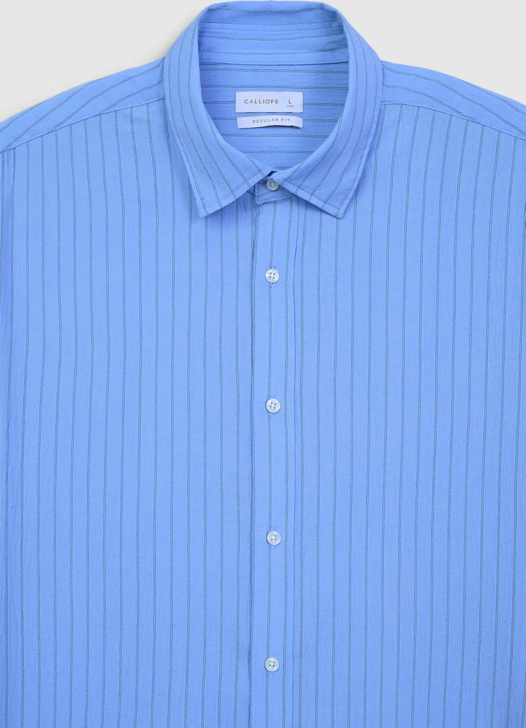 Calliope chemise rayures homme manches longues