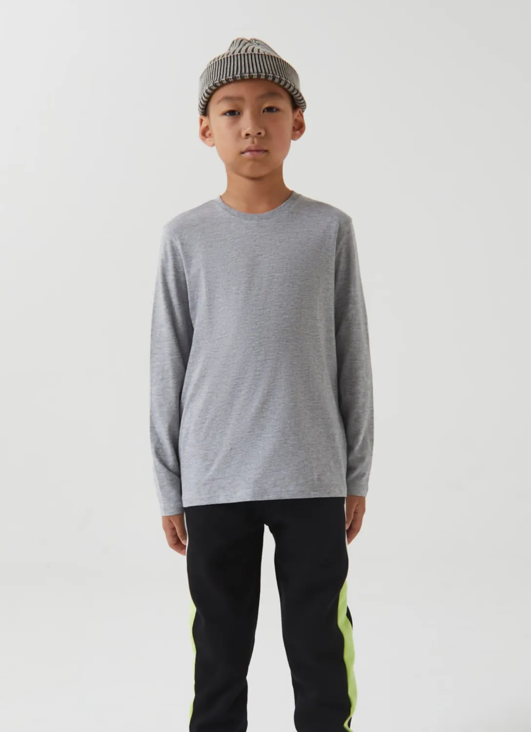Calliope lot 3 t-shirts manches longues garçon uni
