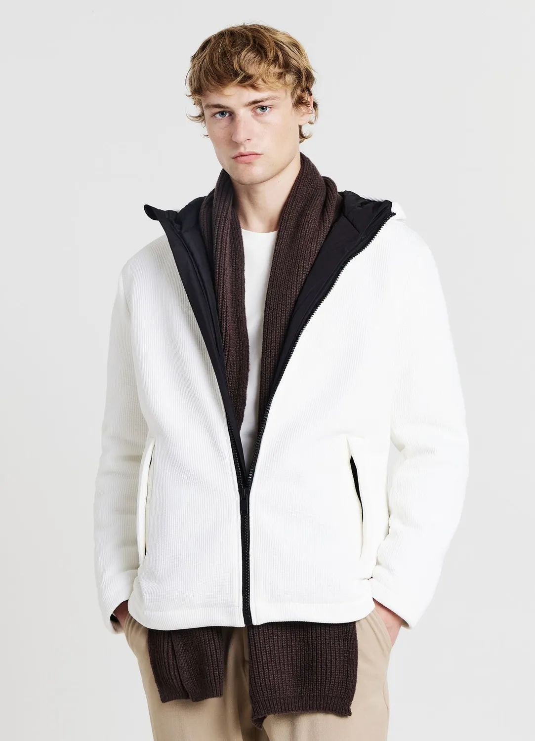 Calliope blouson matelassé à capuche homme zippé
