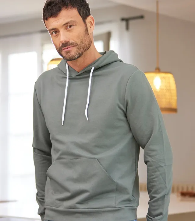 Cocorico Intemporel Sauge sweat capuche homme coton