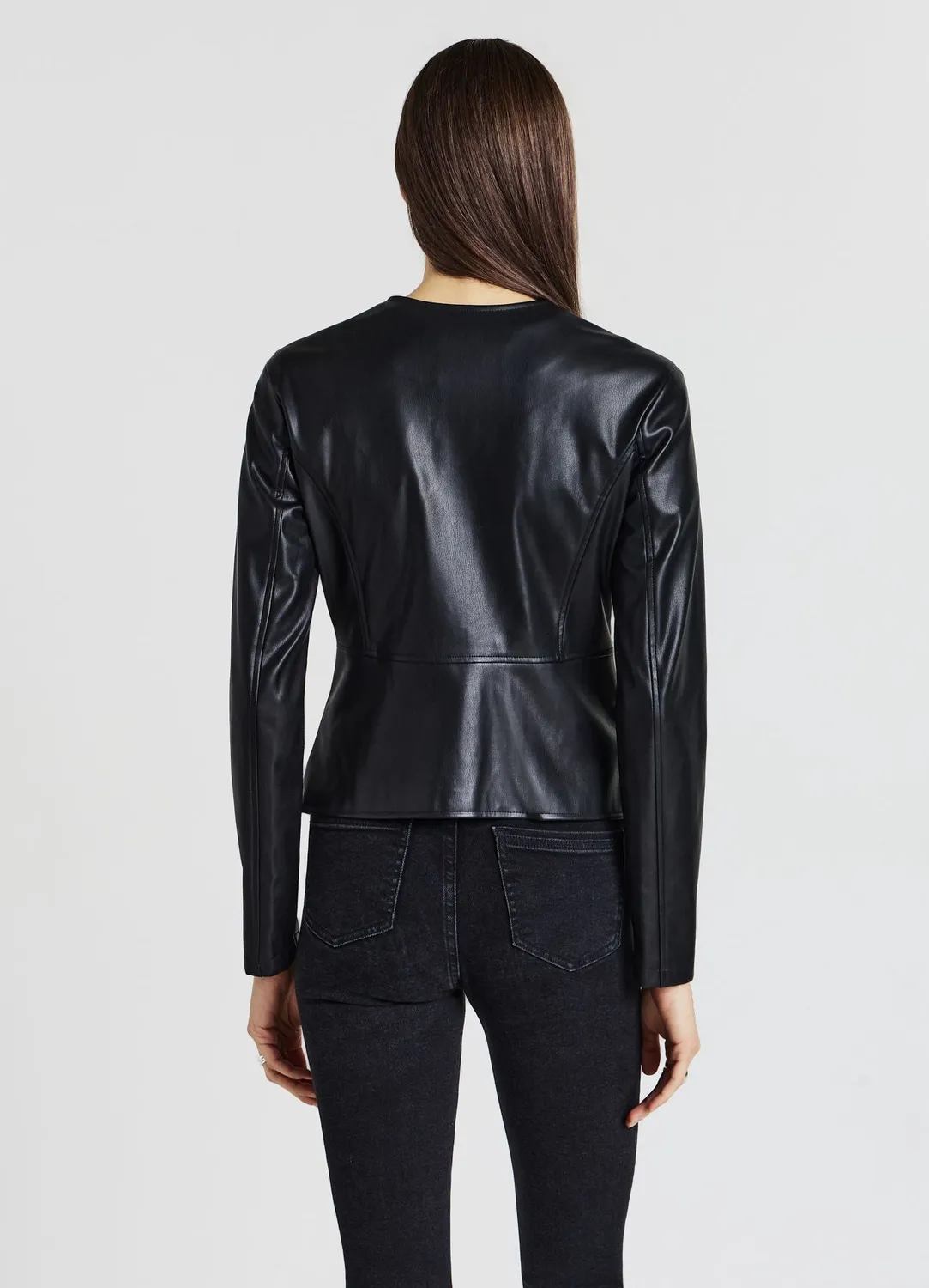 Calliope perfecto effet cuir femme zippé noir