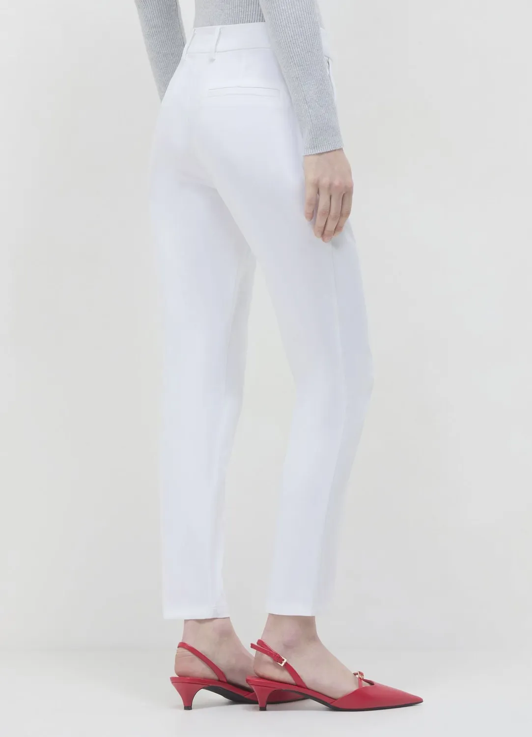 Calliope pantalon rasatello coton pantalon classique femme
