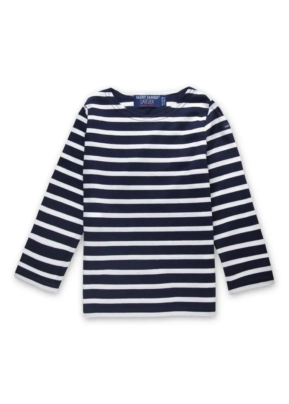 Saint James Minquiers marinière enfant Marine/Neige coton