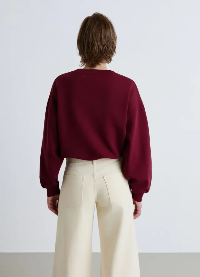 Calliope sweat balloon sweat femme taille S brodé