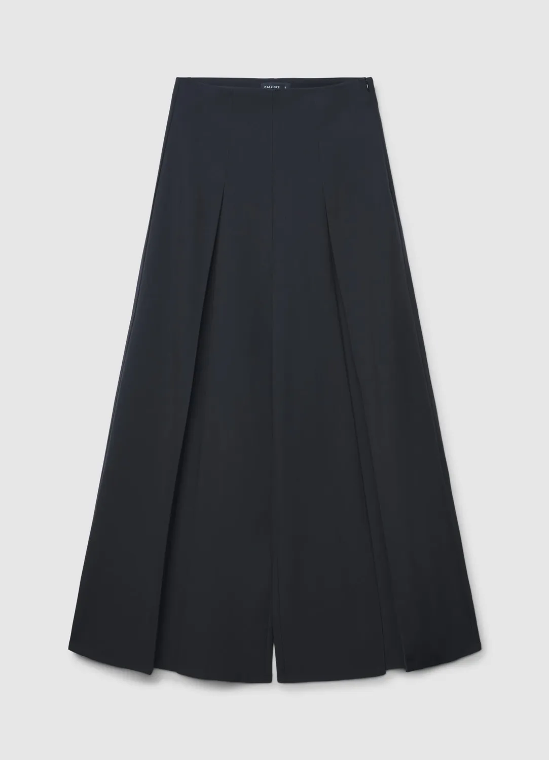 Calliope pantalon large femme uni à plis devant