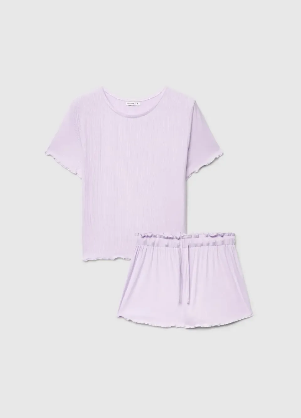 Calliope pyjama côtelé femme short