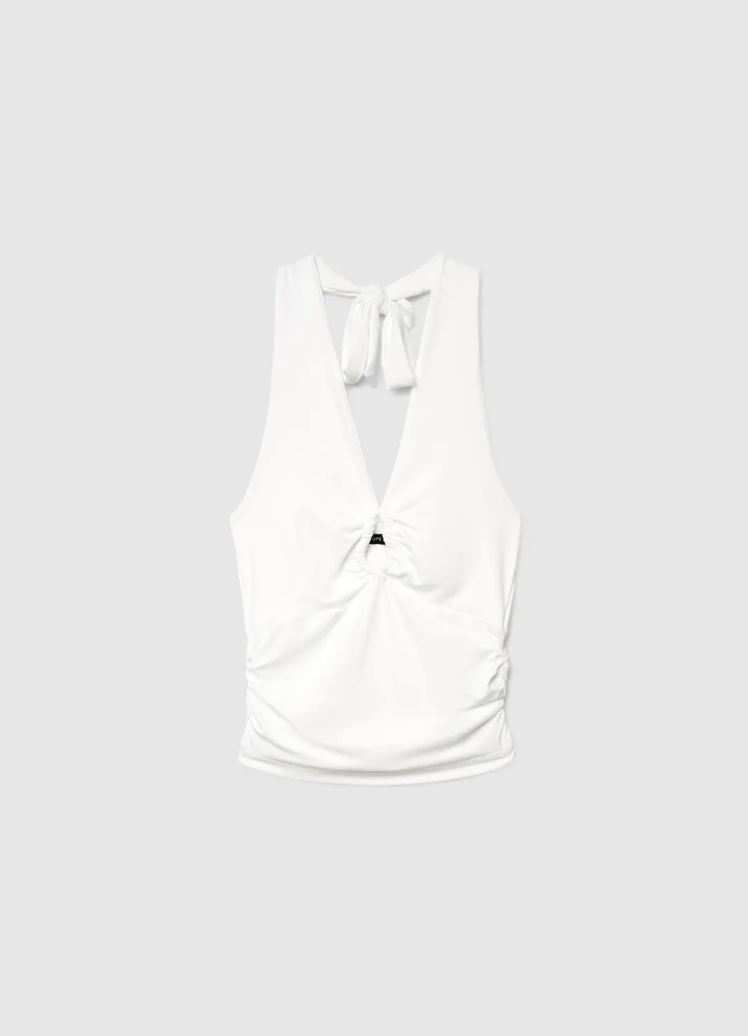 Calliope top tour de cou femme cut-out froncé