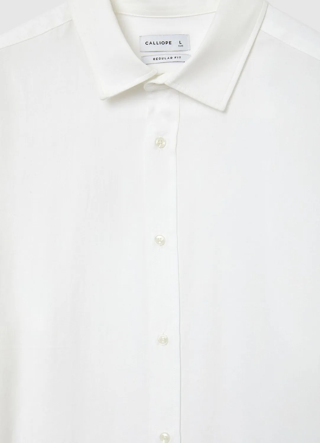 Calliope chemise classique unie homme manches longues