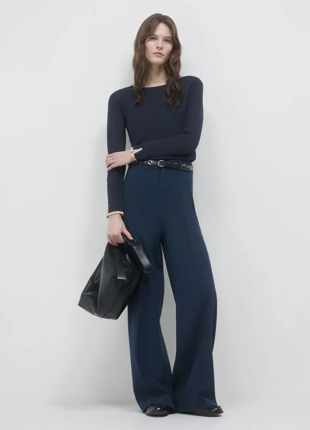Calliope Profils Contrastés pull femme manches longues