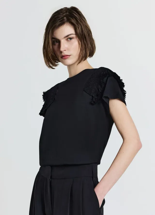 Calliope t-shirt femme coton à galon