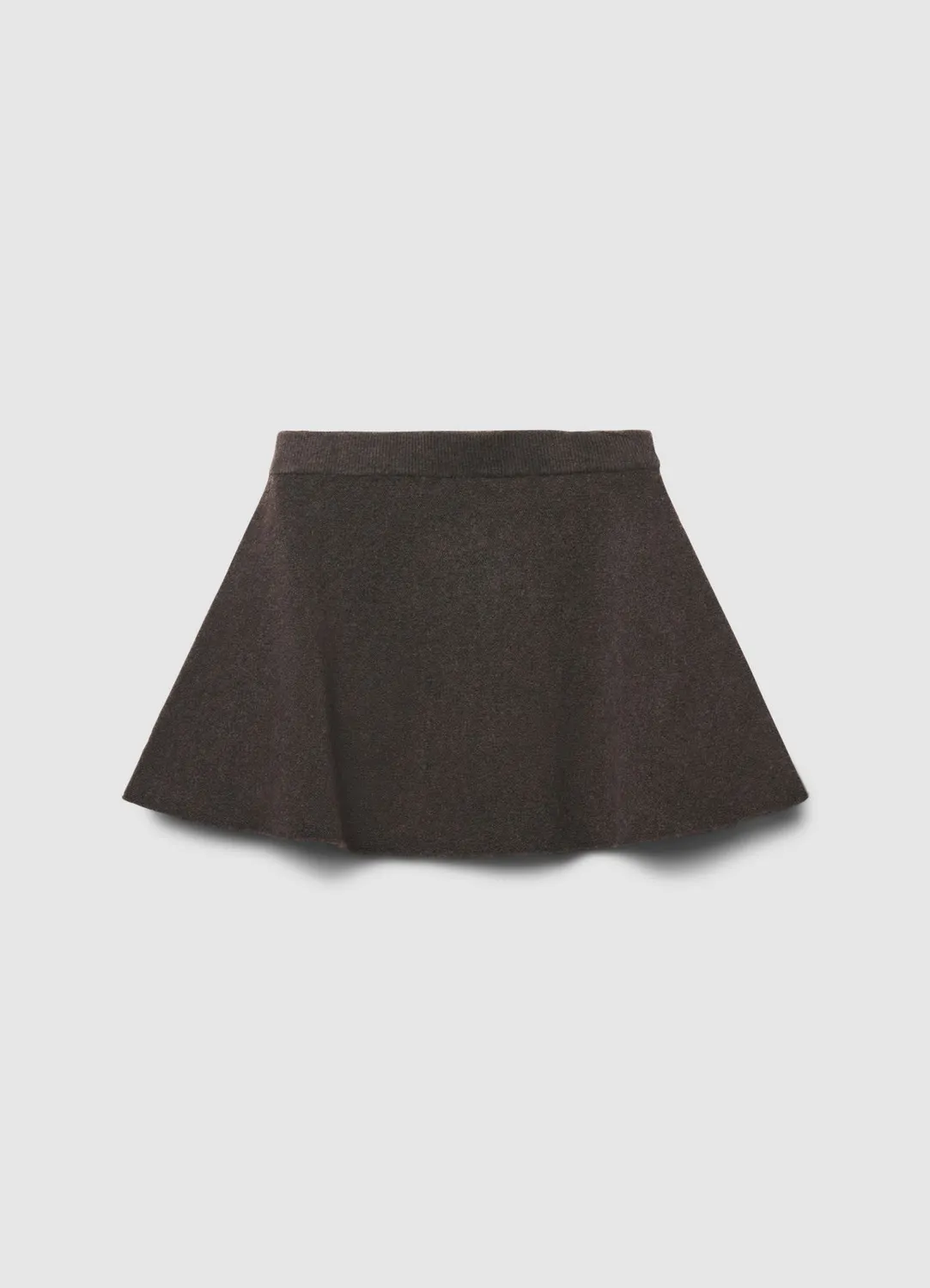 Calliope minijupe évasée maille femme taille élastique