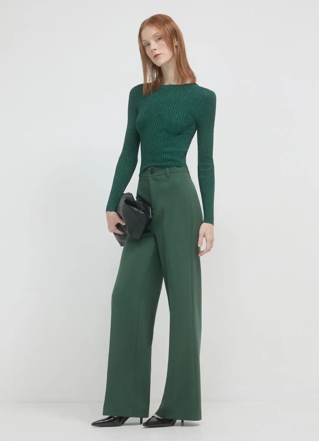 Calliope pantalon palazzo femme taille S jambe large