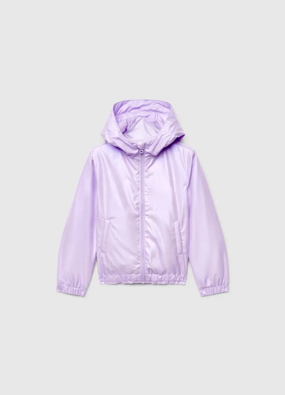 Calliope coupe-vent fille capuche zip effet laminé