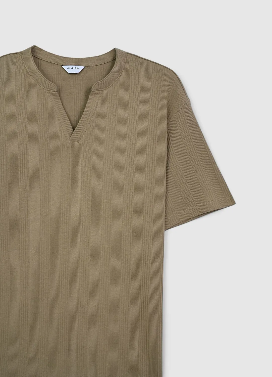 Calliope Serafino t-shirt homme coton uni