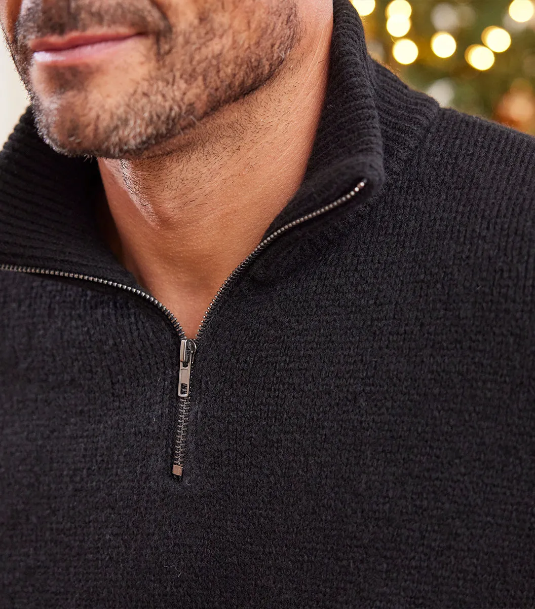 Cocorico Camionneur pull homme noir chaud