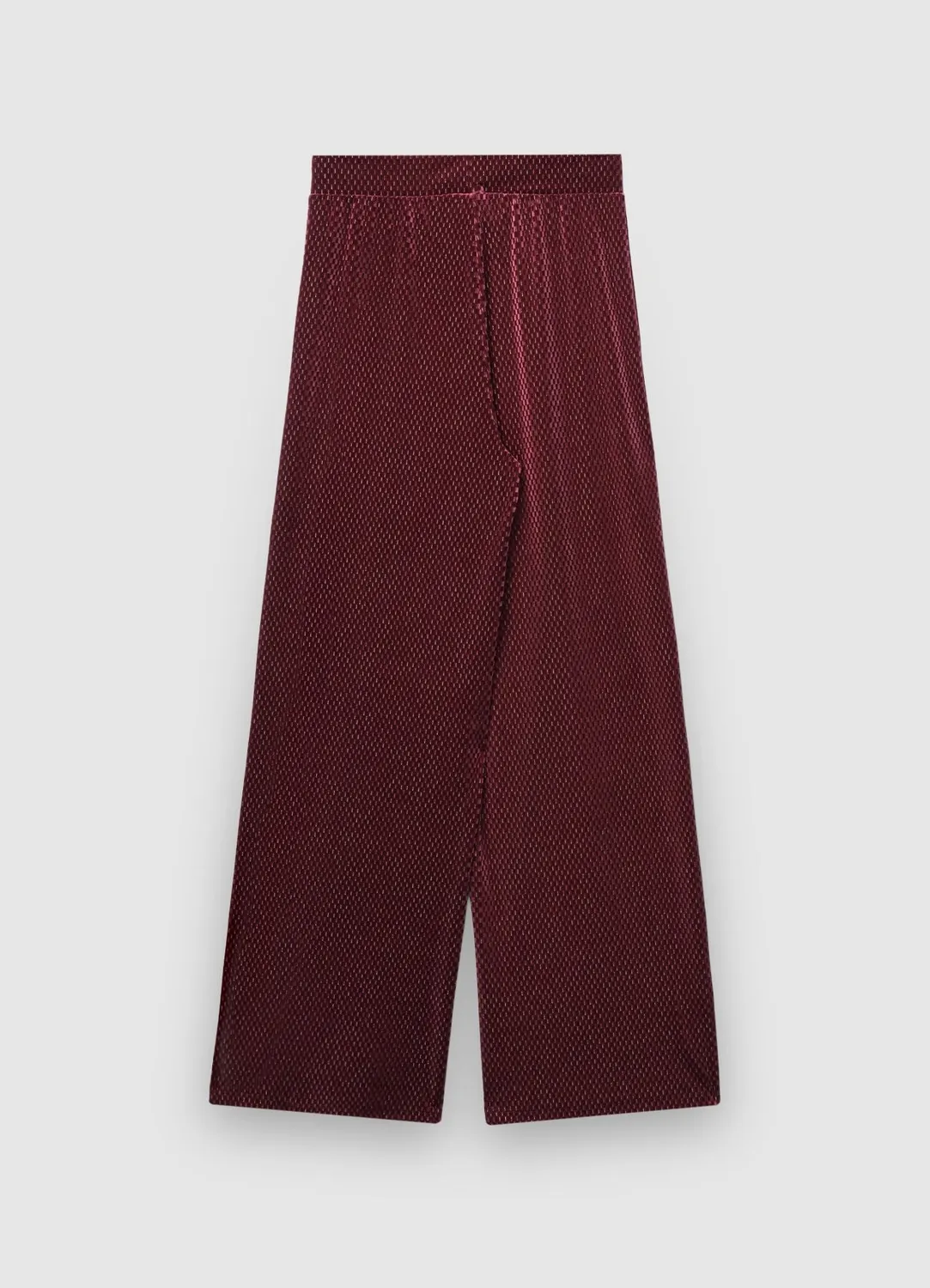 Calliope pantalon palazzo femme chenille brillante