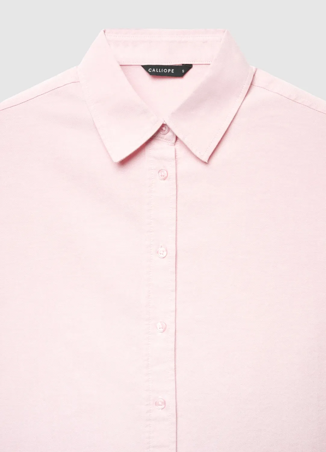 Calliope chemise crop oxford femme unie