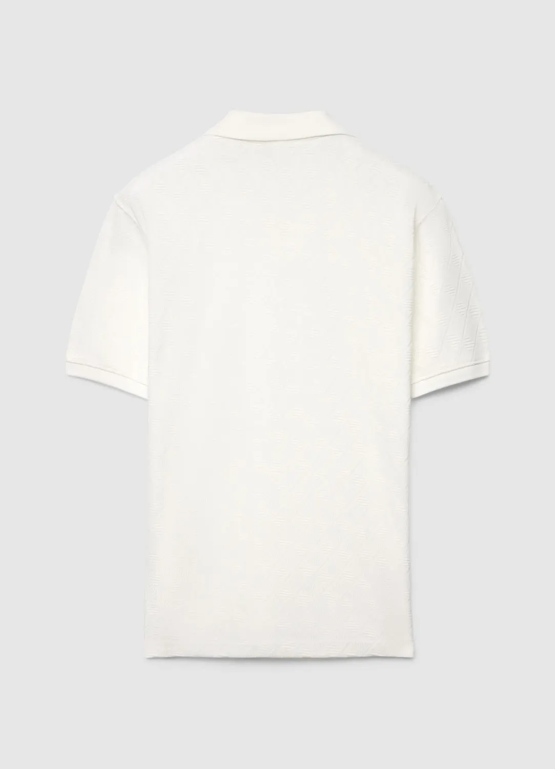 Calliope Jacquard Polo homme col V manches courtes