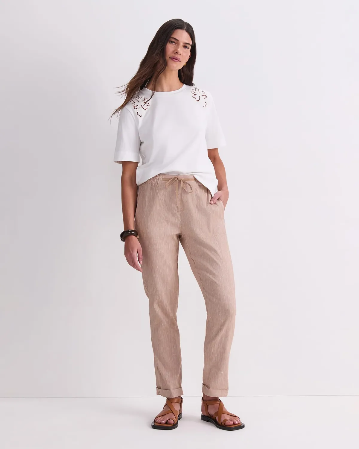 Sportscraft Paloma tee coton femme broderie