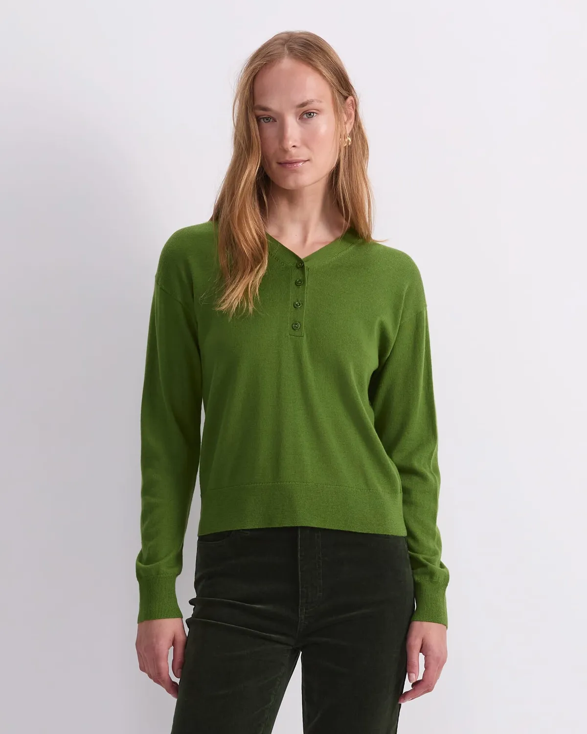 Sportscraft Francis Henley pull laine merinos femme