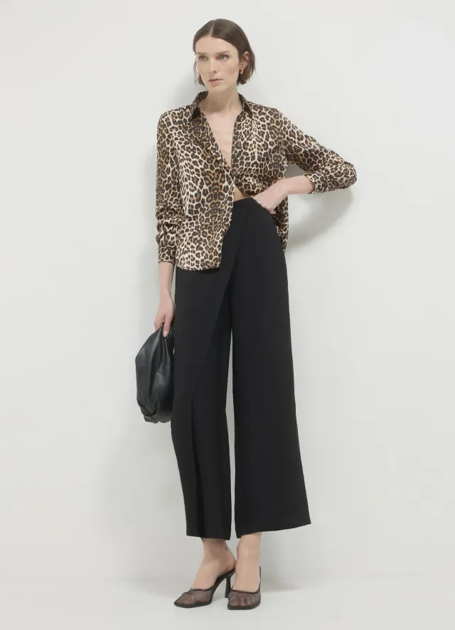 Calliope pantalon à panneau femme uni coupe regular
