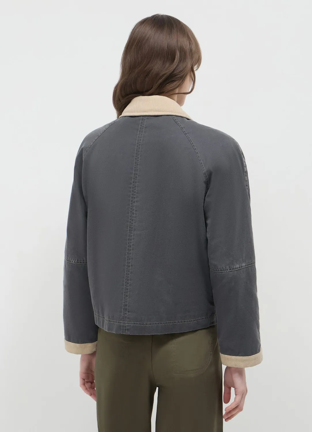 Calliope blouson femme coton col contraste regular