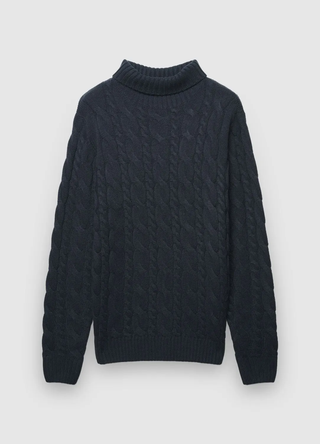 Calliope pull col roulé torsades homme chaud