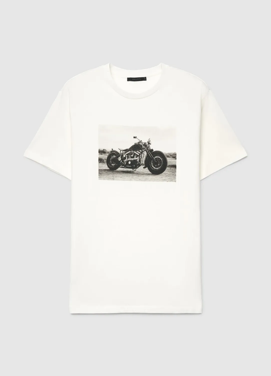 Calliope t-shirt moto imprimé homme col rond