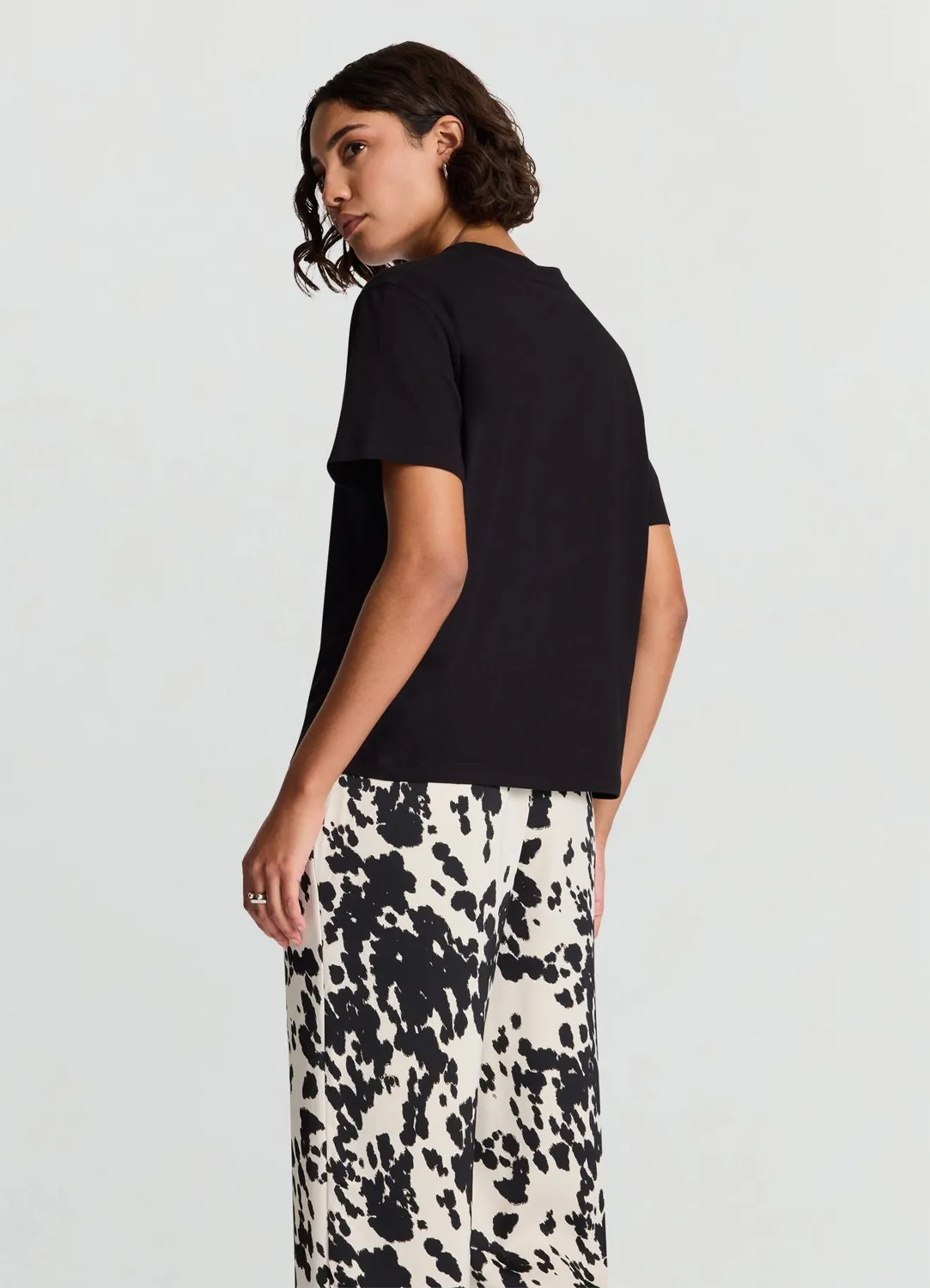 Calliope Girocollo t-shirt femme manches courtes uni