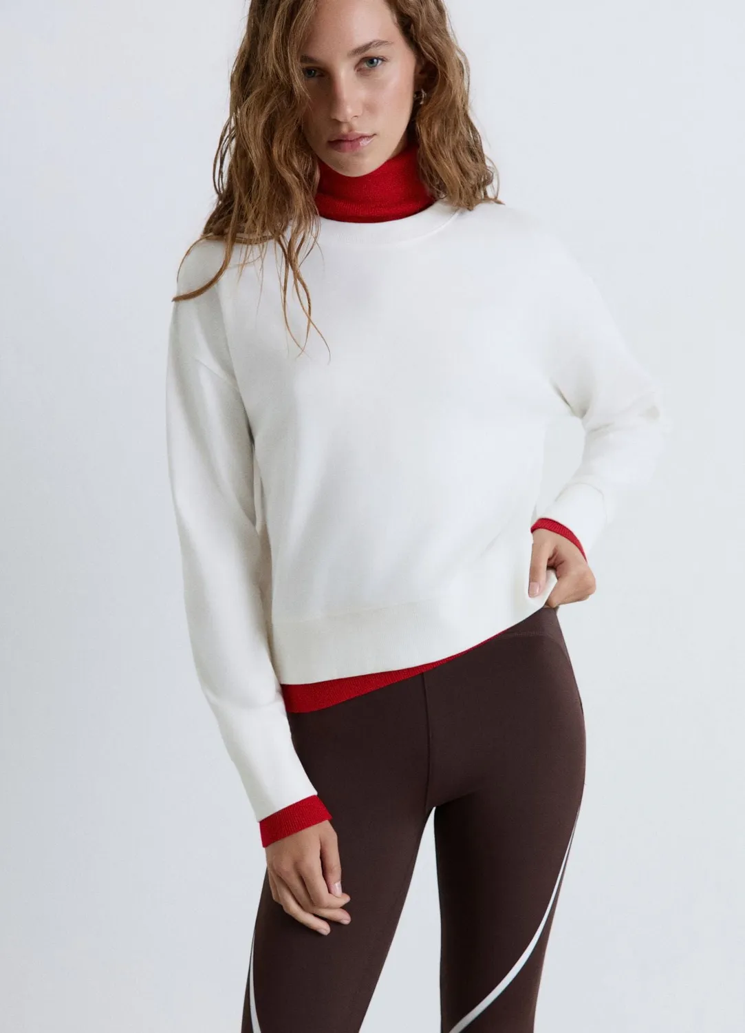 Calliope sweat col rond uni femme coton