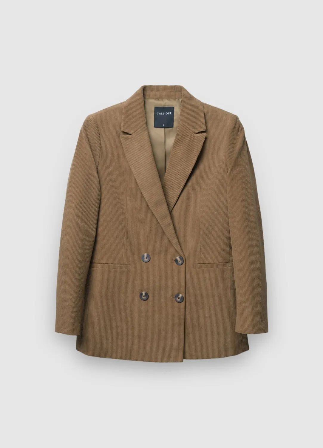 Calliope veste blazer double boutonnage effet velours femme