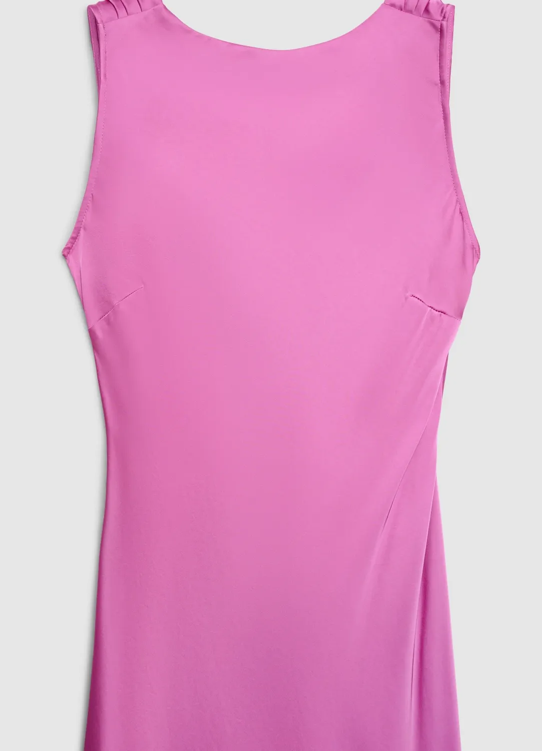 Calliope Robe longue femme satinée dos nu nœud