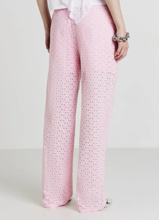 Calliope pantalon sangallo femme coton coupe straight