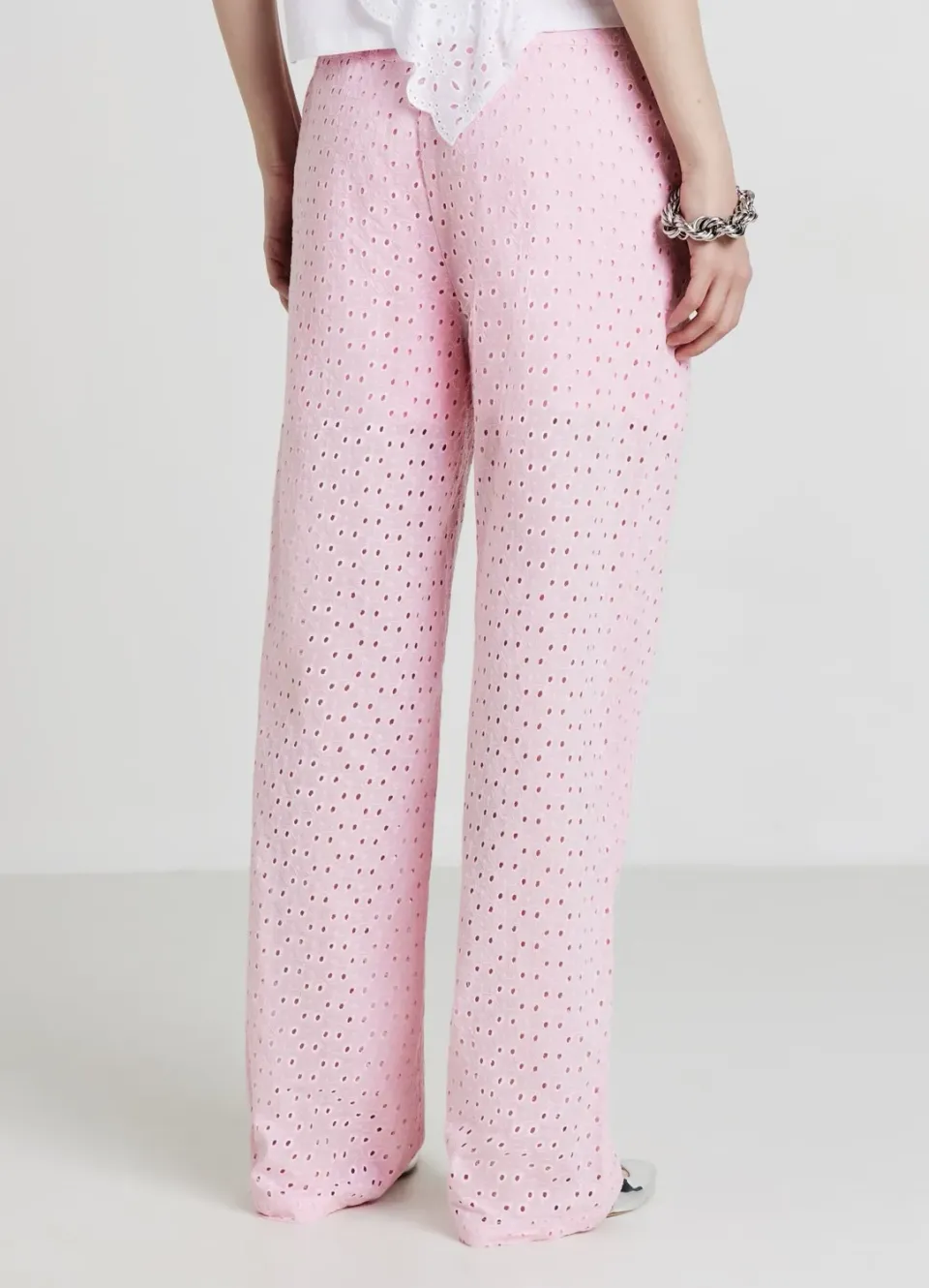 Calliope pantalon sangallo femme coton coupe straight