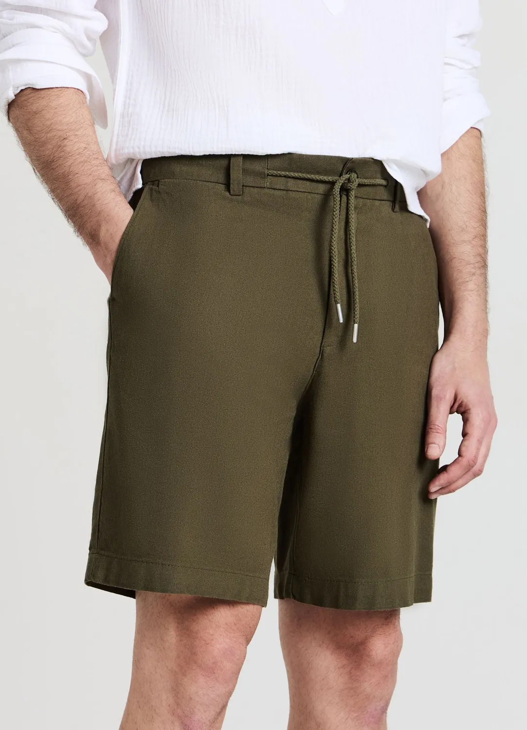 Calliope bermuda homme à cordon uni