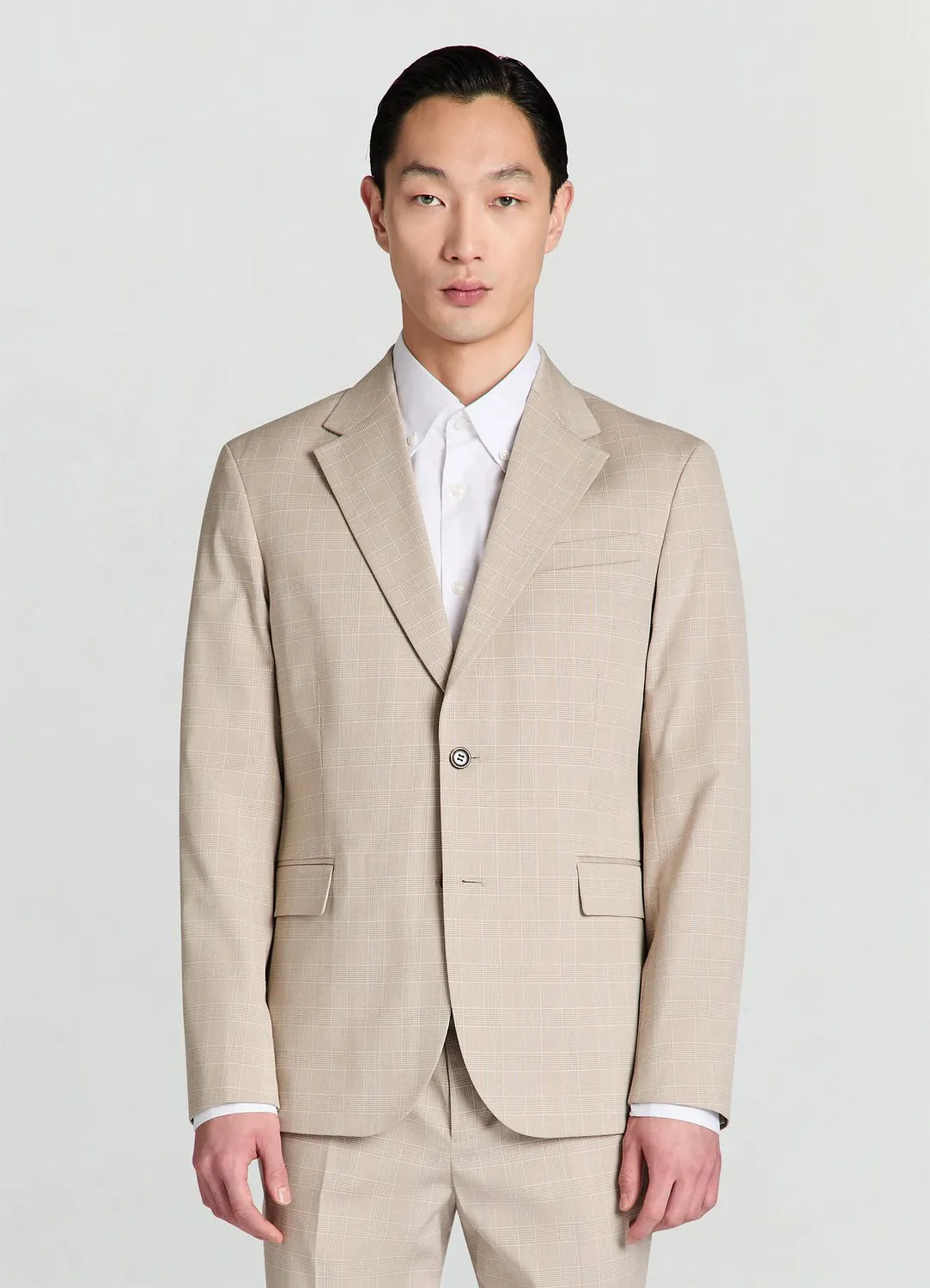 Calliope veste à carreaux homme 2 boutons doublée
