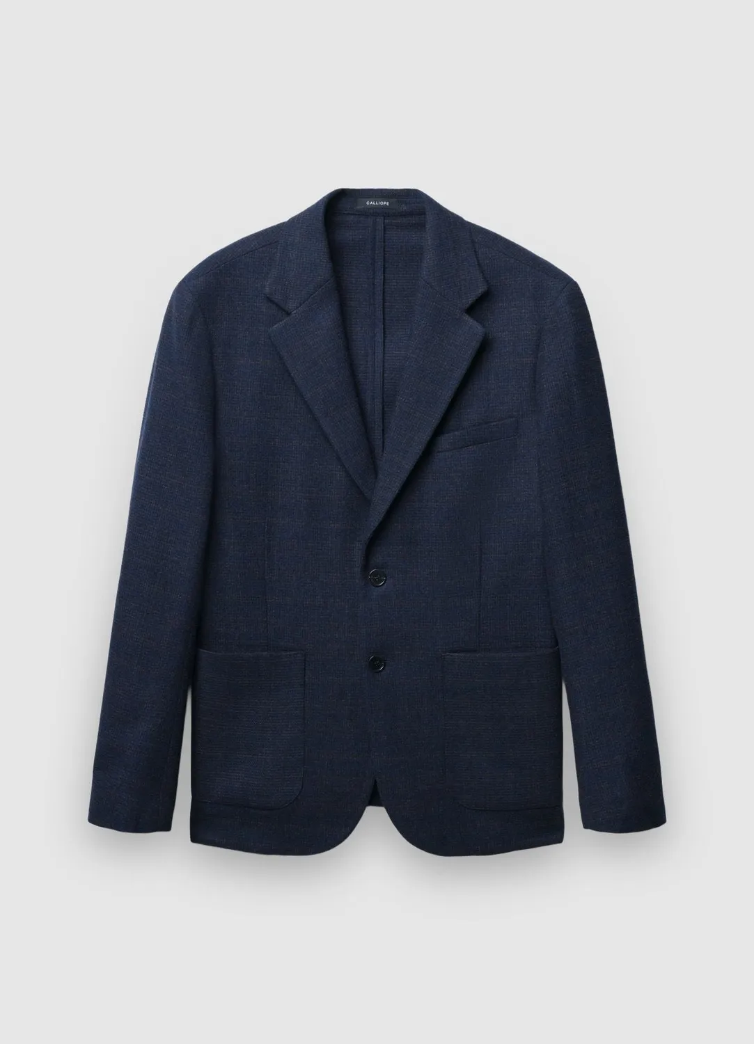 Calliope veste carreaux homme laine 2 boutons
