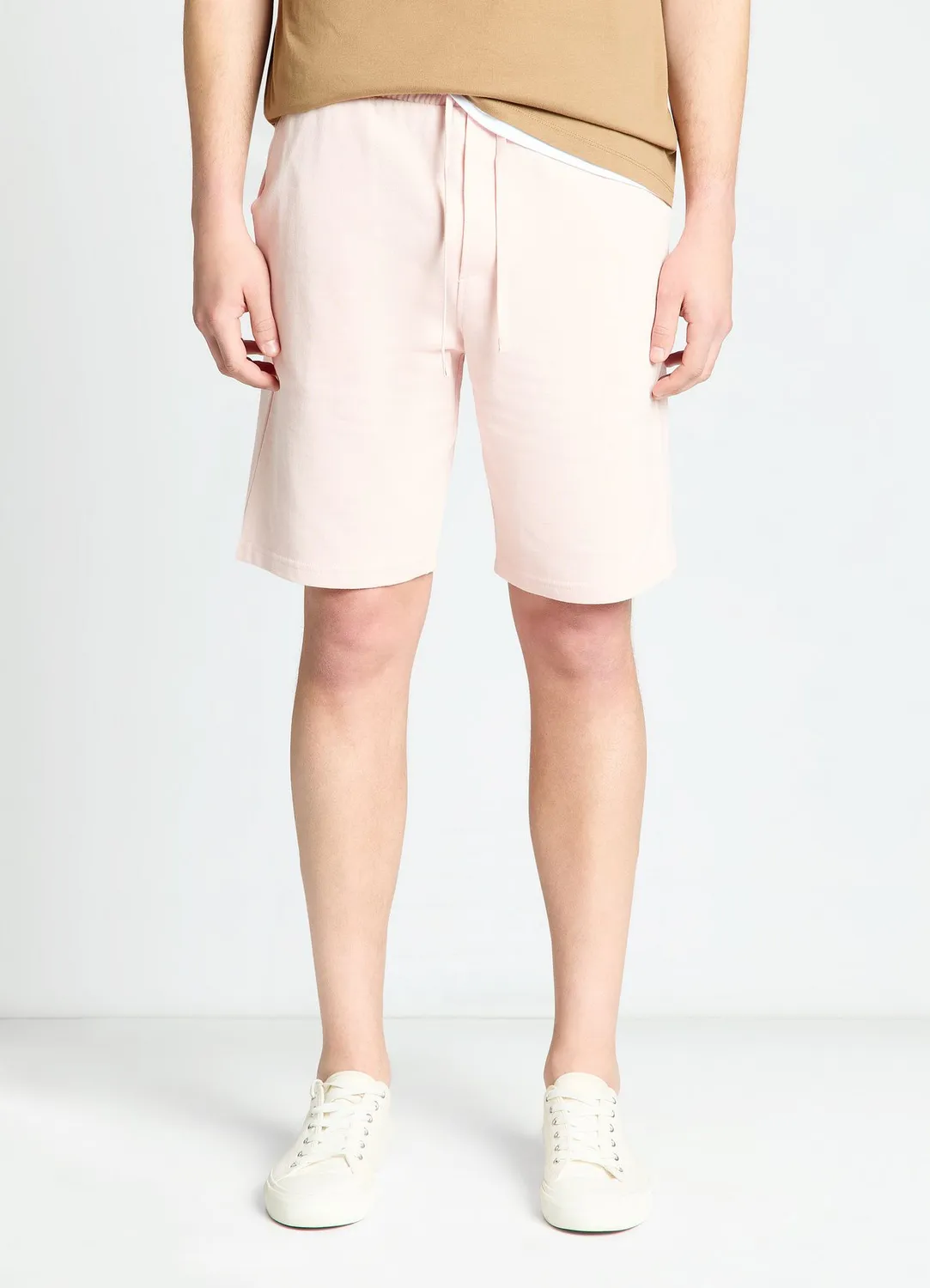 Calliope Short jogging homme uni cordon poches