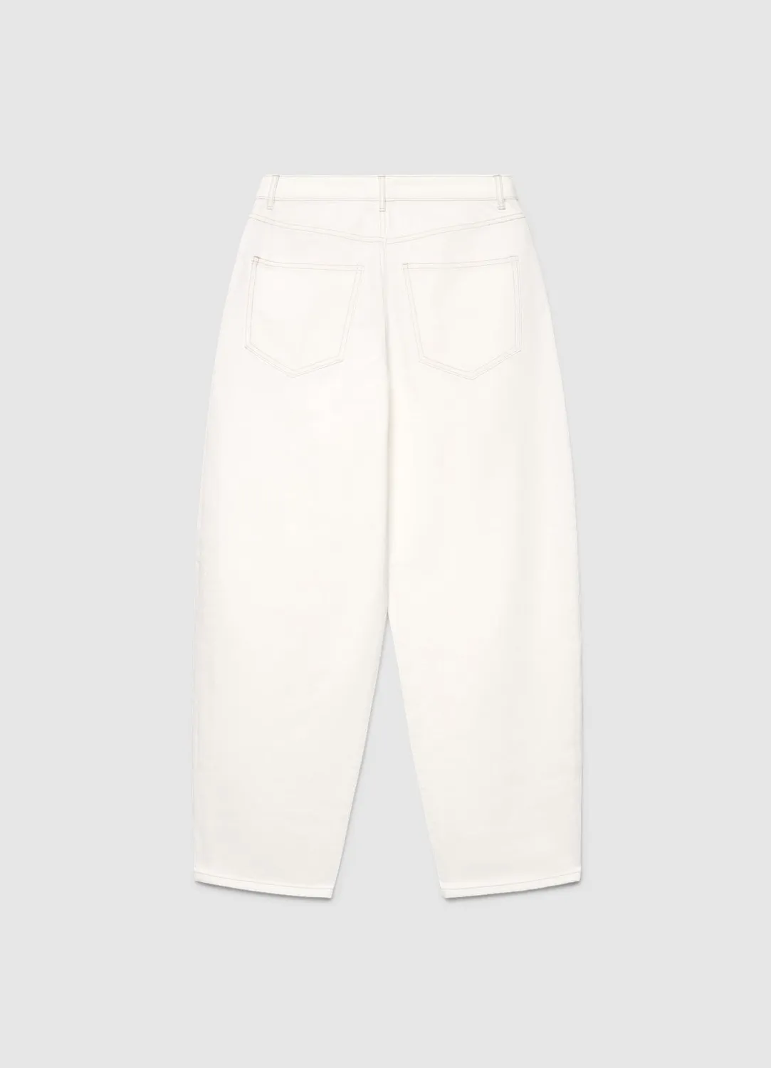 Calliope jean barrel femme clous latéraux délavé uni
