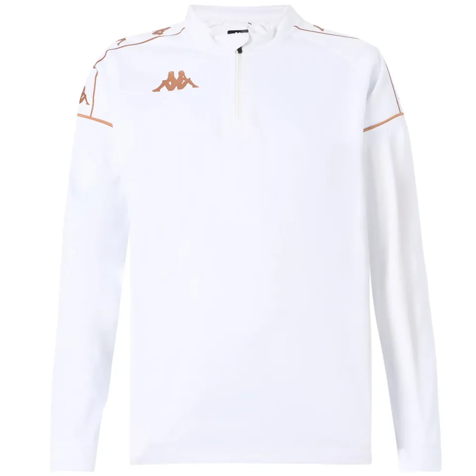 Robe di Kappa Massolo sweat blanc homme demi-zip