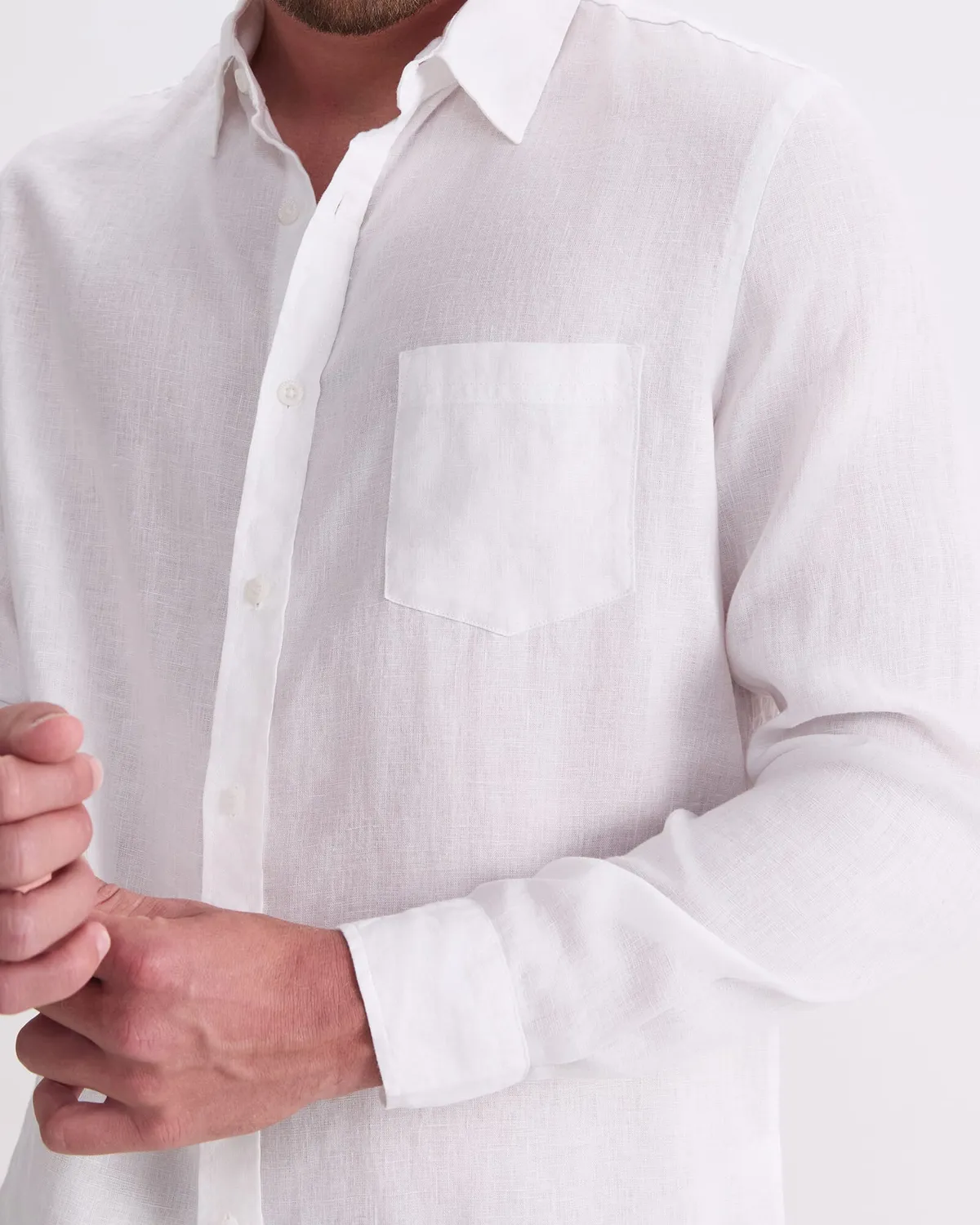 Sportscraft chemise lin manches longues homme