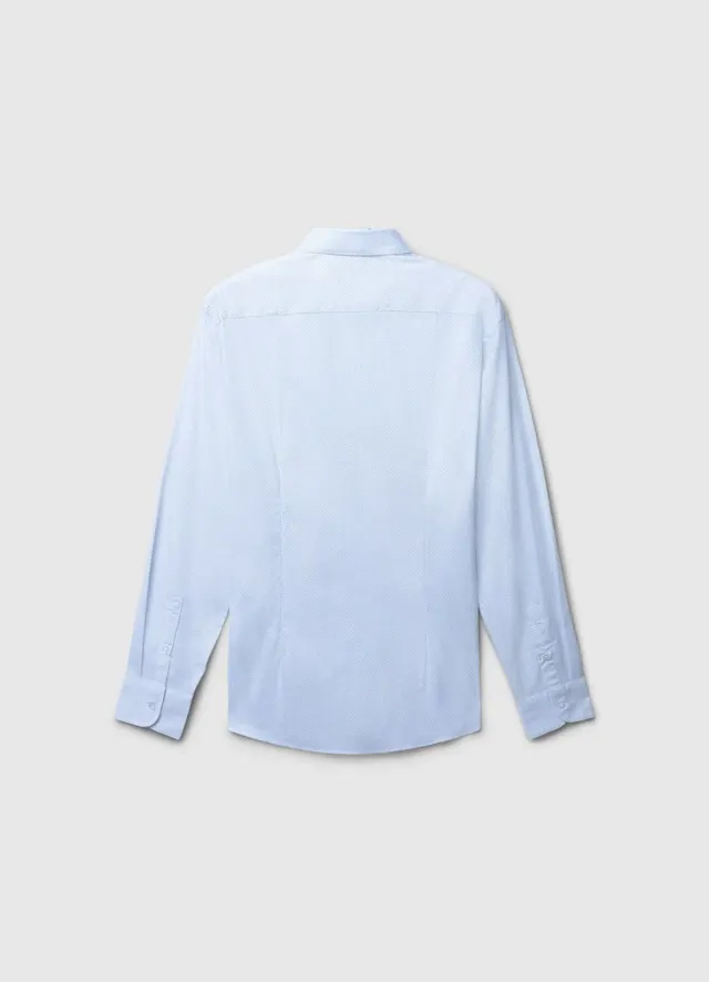 Chemise Calliope micro pois homme coton manches longues
