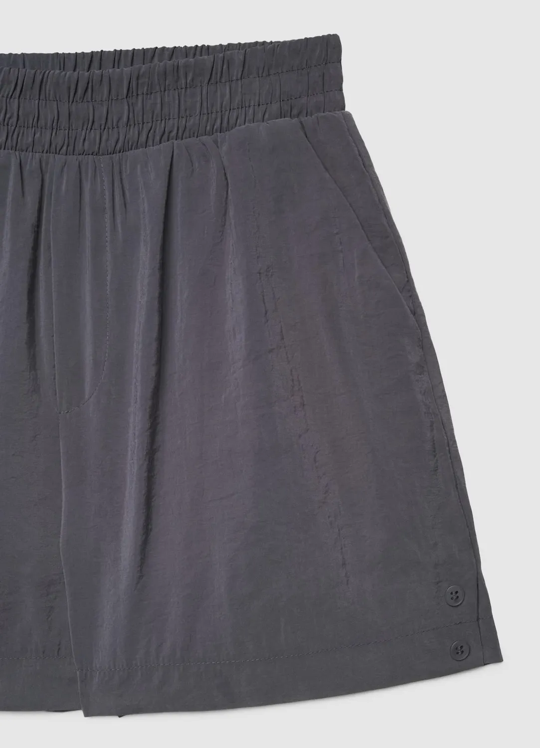 Calliope Élastiqué short femme taille haute uni