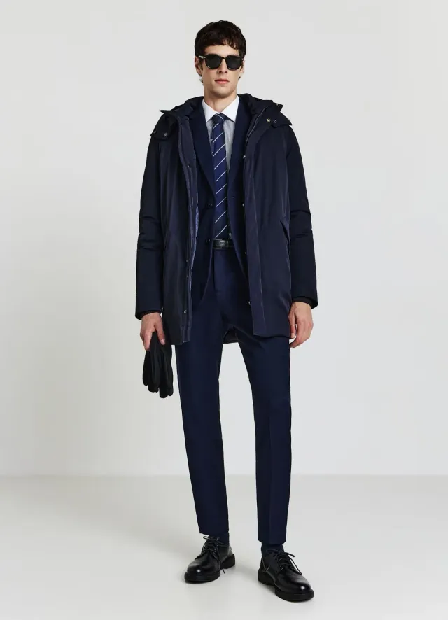Calliope blouson matelassé capuche homme