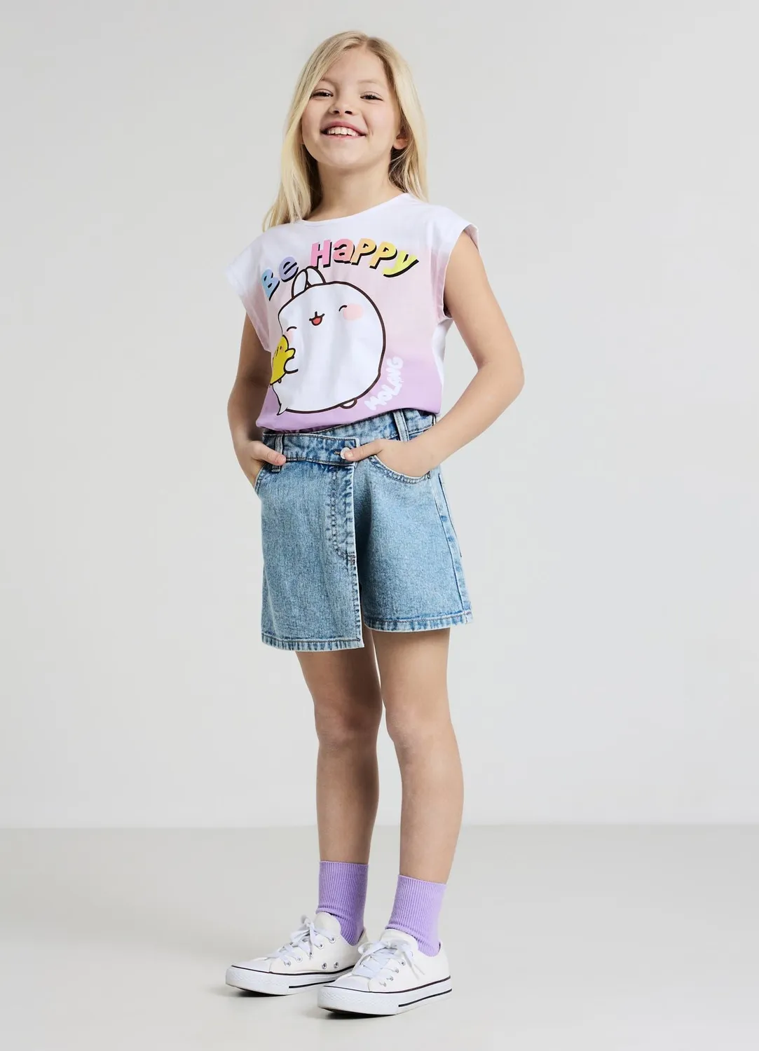 Calliope Jupe-culotte en denim jupe-short regular fille