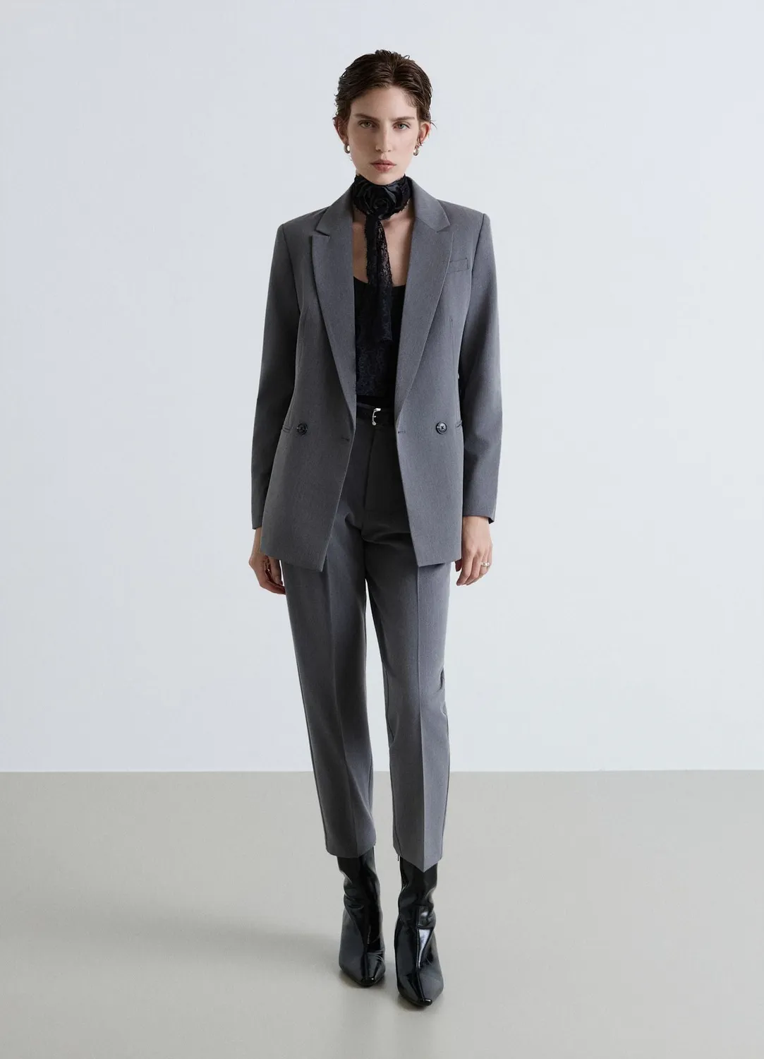 Calliope Veste double boutonnage femme effet mélangé
