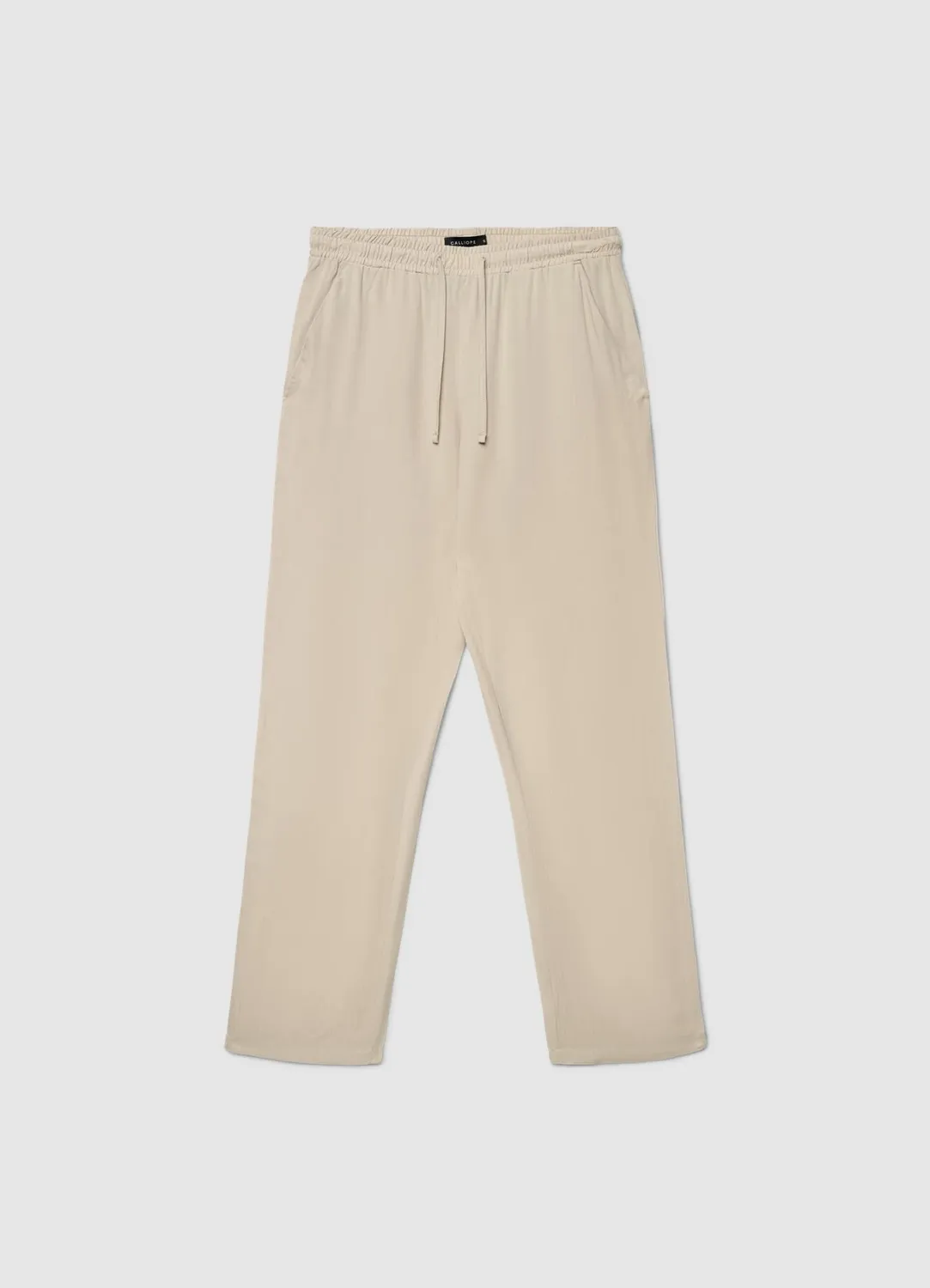 Calliope pantalon droit femme taille haute élastique